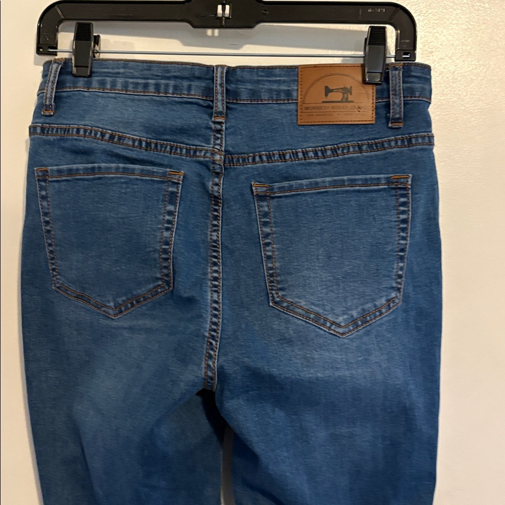 Monkey Ride High Rise Slim Straight Leg Jeans 7 / 28 - Picture 4 of 10